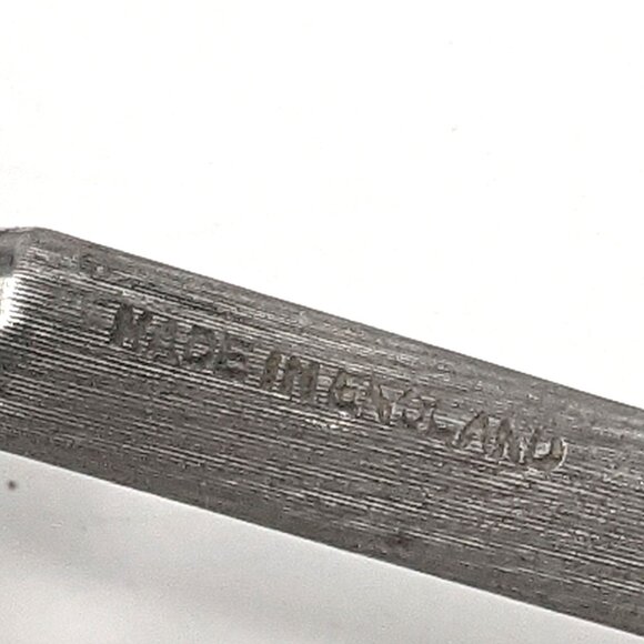 VINTAGE CARVERS SHEFFIELD Staghorn Carving Set  Knife Fork Sharpener Horn Handle - Picture 10 of 12